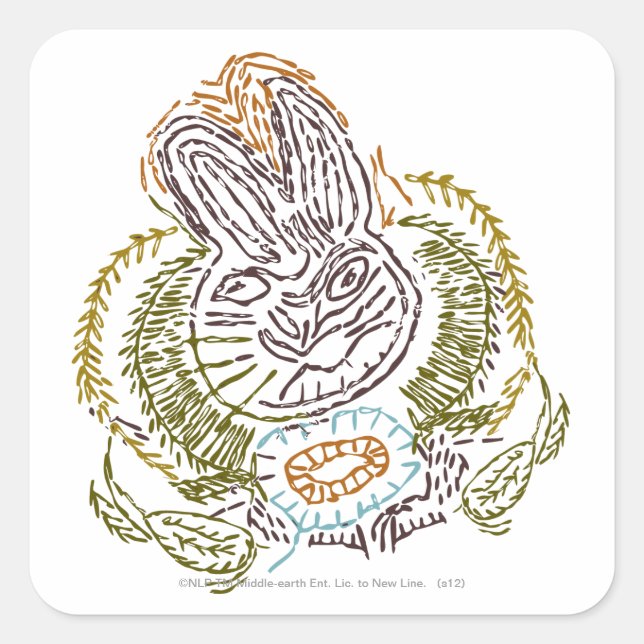 Sticker Carré Broderie RADAGAST™ (Devant)