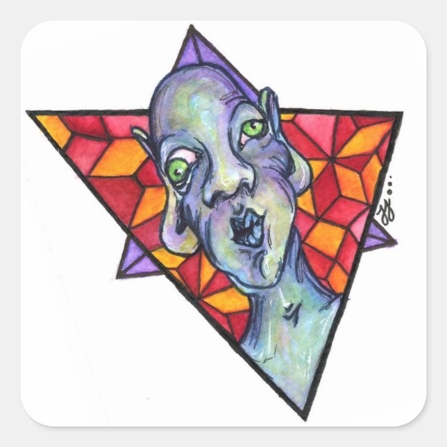 Sticker Carré brouiller (Devant)