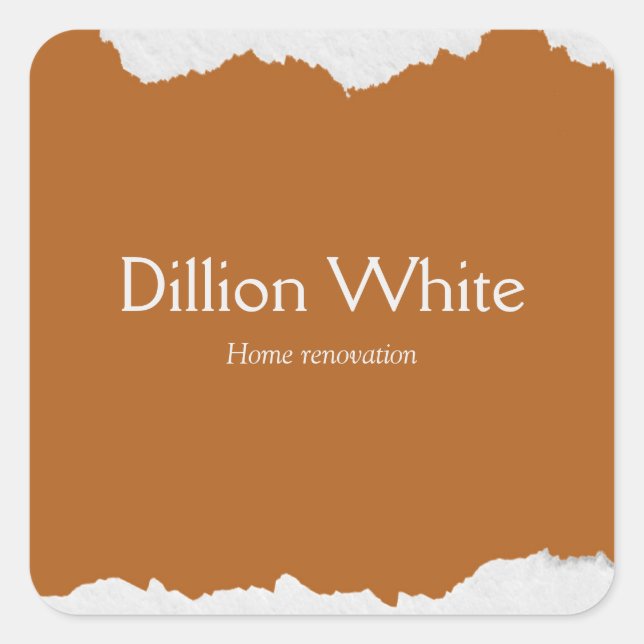 Sticker Carré Brown gray textured print (Devant)