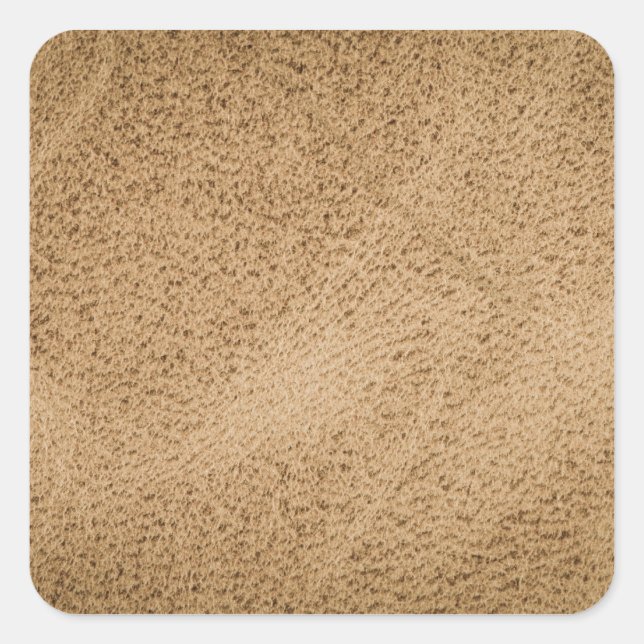 Sticker Carré Brown leather (Devant)
