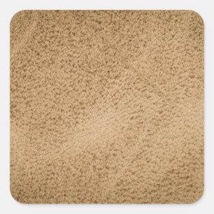 Sticker Carré Brown leather