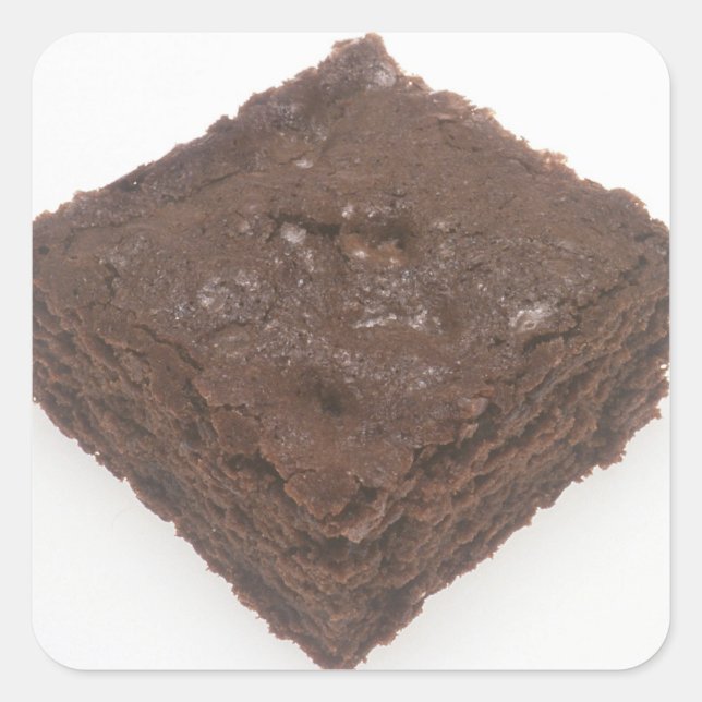 Sticker Carré Brownie au chocolat (Devant)