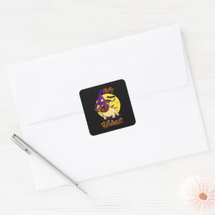 Sticker Carré Bruno the Witchy French Bulldog
