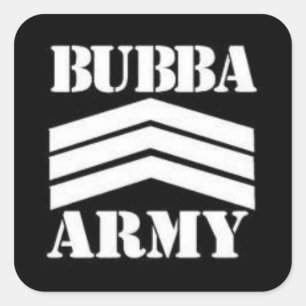 STICKER CARRÉ BUBBA ARMY