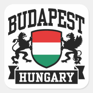 Sticker Carré Budapest Hongrie