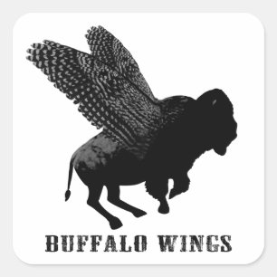 Sticker Carré Buffalo Wings