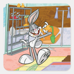 Sticker Carré BUGS BUNNY™ With Carrot