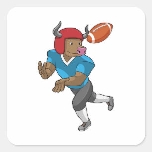 Sticker Carré Bull dans le football