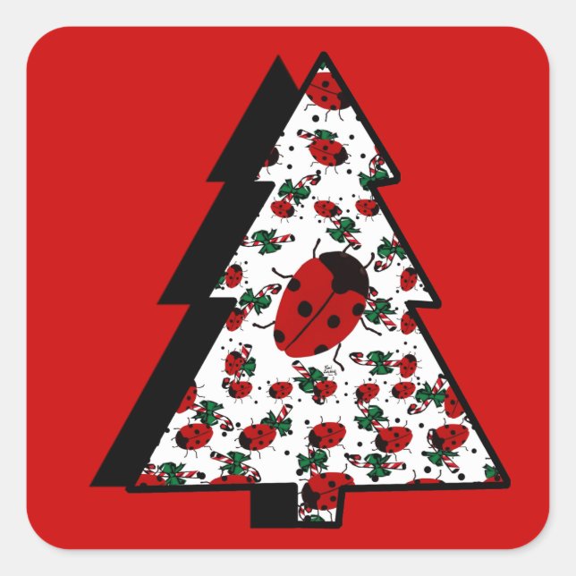 STICKER CARRÉ BULLES DE NOËL (Devant)