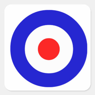 Sticker Carré Bullseye