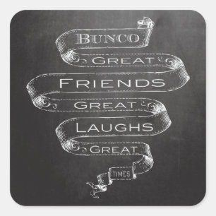 Sticker Carré Bunco Great Friends