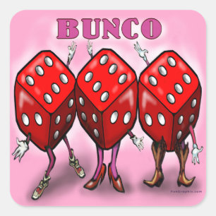 Sticker Carré Bunco (homonymie)