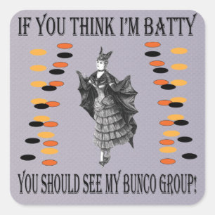 Sticker Carré Bunco timbré