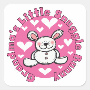 Sticker Carré Bunny de petite petite antinelle de grand-mère