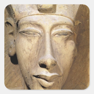 Sticker Carré Buste d'Amenophis IV du Temple d'Amun