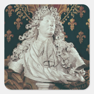 Sticker Carré Buste de Louis XIV 1686