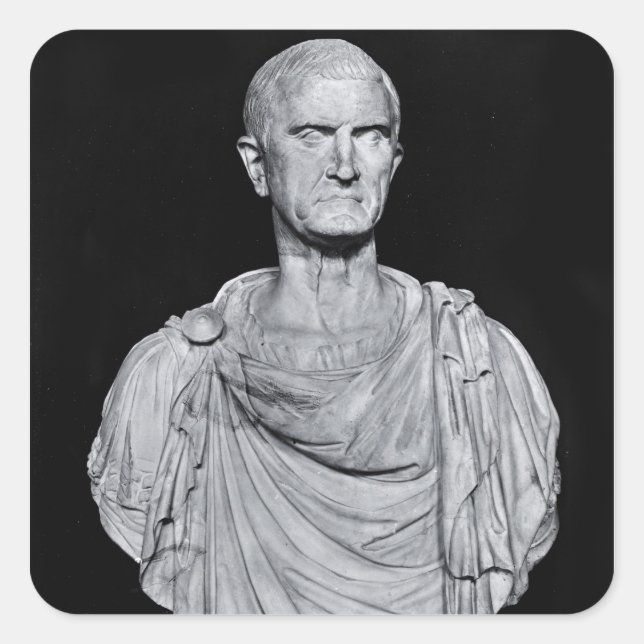 Sticker Carré Buste de Marcus Licinius Crassus (Devant)