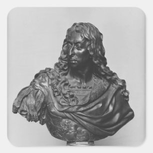 Sticker Carré Buste de prince de Louis II de Bourbon