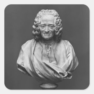Sticker Carré Buste de Voltaire