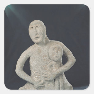 Sticker Carré Buste d'une déesse de mère