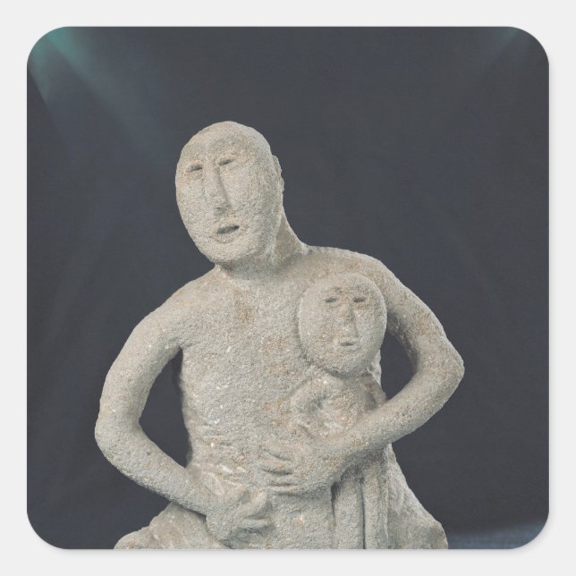 Sticker Carré Buste d'une déesse mère (Devant)