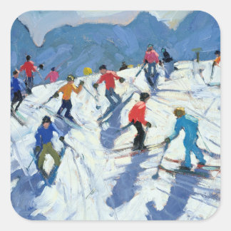 Sticker Carré Busy Ski Slope Lofer 2004