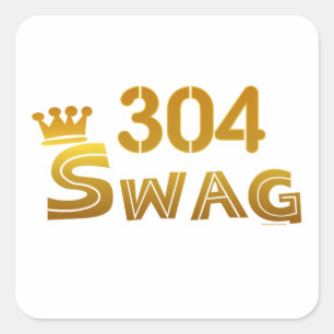 Sticker Carré Butin de 304 la Virginie Occidentale