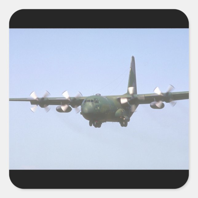 Sticker Carré C-130 Hercules (Devant)