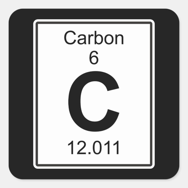 Sticker Carré C - Carbone (Devant)