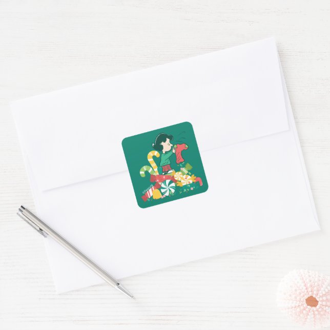 Sticker Carré cacahuètes | Lucy et plus le Merrier (Enveloppe)