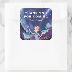 Sticker Carré Cadeau d'anniversaire de jeu en réalité virtuelle 