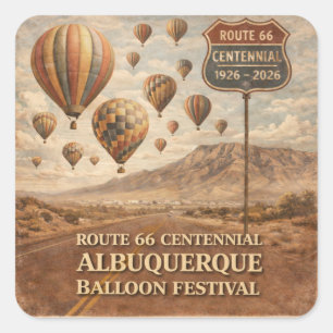 Sticker Carré Cadeau d'autocollant de voyage du Festival de ball