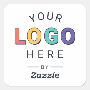 Sticker Carré Cadeau de logo d'entreprise personnalisé