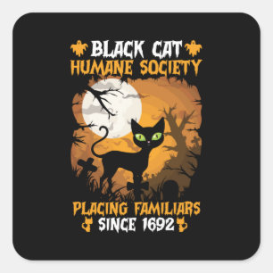 Sticker Carré Cadeau Halloween   Société humaine Placer des fami