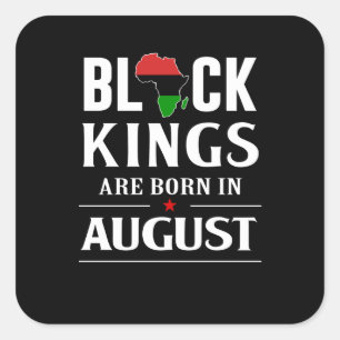 Sticker Carré Cadeaux d'anniversaire  Les Rois Noirs Sont Nés E