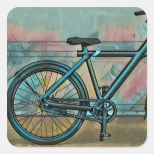 Sticker Carré Cadeaux de vélo pour papa