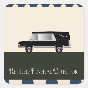 Sticker Carré Cadeaux du directeur funéraire à la retraite