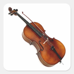 Sticker Carré Cadeaux et produits de design "Cello 1"
