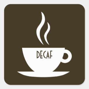 Sticker Carré café mod : décaf