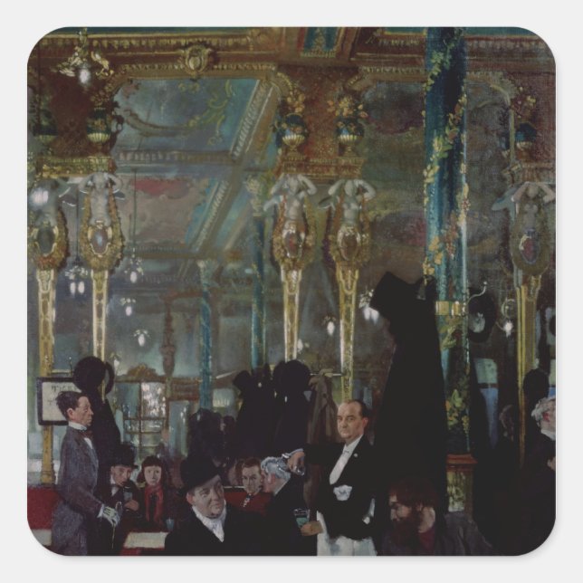 Sticker Carré Cafe Royal, Londres, 1912 (Devant)