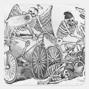 Sticker Carré Calavera du XXe siècle