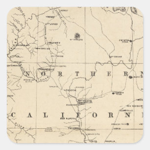 Sticker Carré Californie du Nord