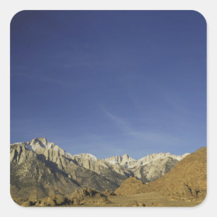 Sticker Carré Californie, mont Whitney, forêt nationale d'Inyo