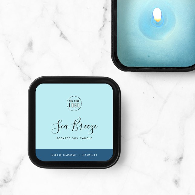 Sticker Carré Calligraphie Couleurs modifiables Contraste Étique (Créateur téléchargé)