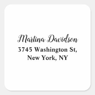 Sticker Carré Calligraphie créative originale unique