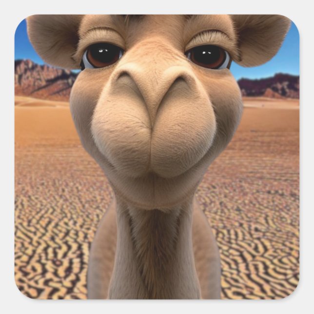 Sticker Carré Camel (Devant)