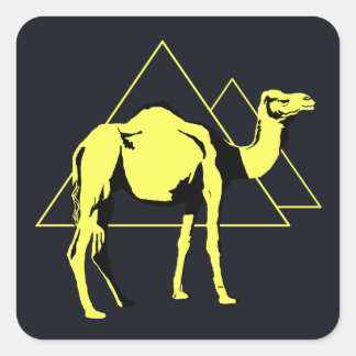 Sticker Carré Camel