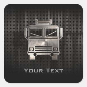 Sticker Carré Camion-feu robuste