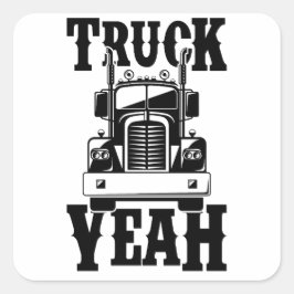 Sticker Carré Camion Ouais