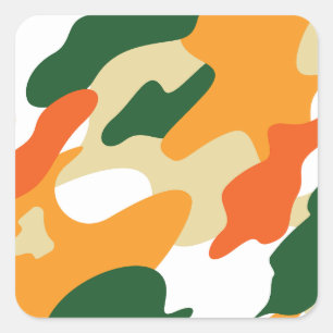 Sticker Carré camouflage